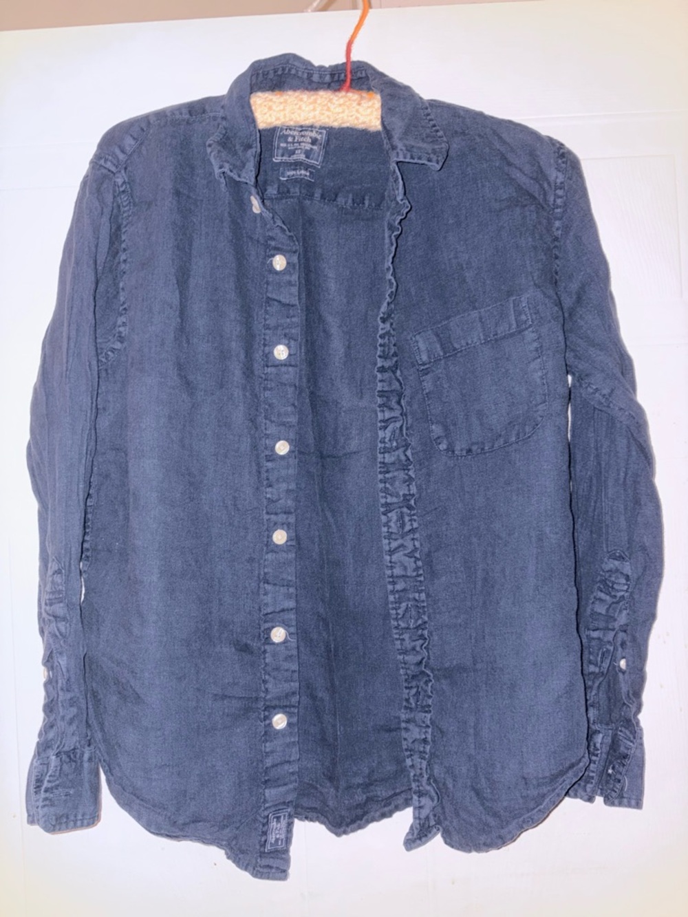 Abercrombie & Fitch Navy Button-Down Shirt